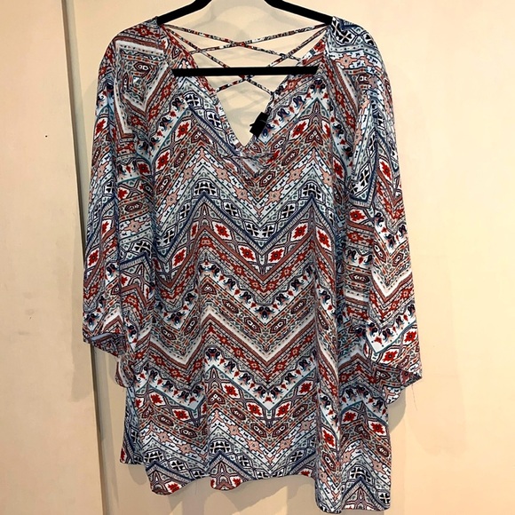 Torrid Tunic 3/4 sleeve size 2 - Picture 1 of 9